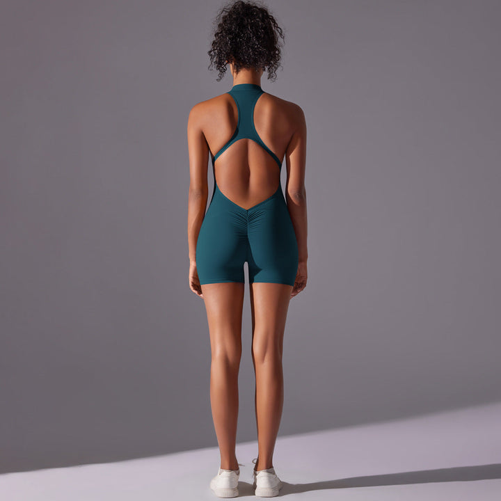 Translation missing: en.Size M Dark Green High-Impact Seamless Bodysuit - Nude Feel Yoga &amp; Fitness Romper