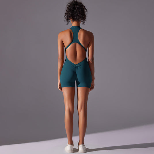 Translation missing: en.Size XL Dark Green High-Impact Seamless Bodysuit - Nude Feel Yoga &amp; Fitness Romper