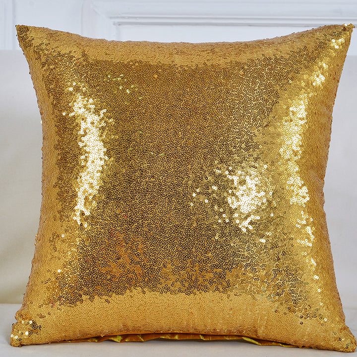 Translation missing: en.Shiny Sequin Pillowcase - Single-sided gorgeous pillowcase  (Gold pair: 45x45cm)