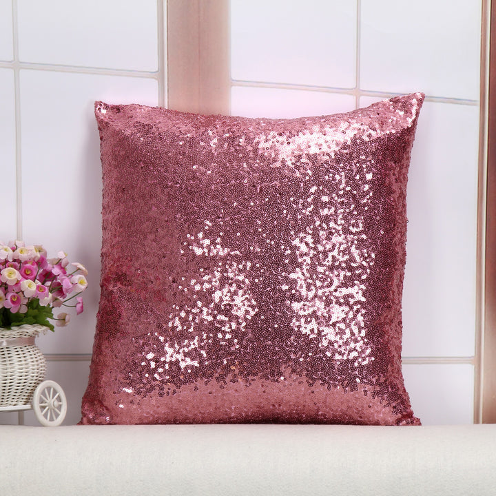 Translation missing: en.Shiny Sequin Pillowcase - Single-sided gorgeous pillowcase  (Pink pair: 40x40cm)