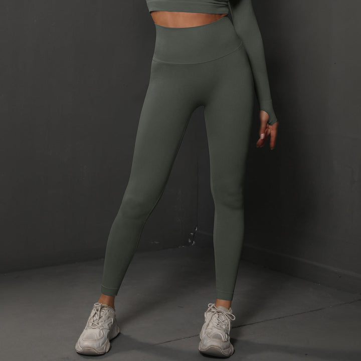 Translation missing: en.Size M Dark Grey Seamless High-Waisted Yoga Pants for Women - Lift Workout Leggings for Running, Gym, and Fitness