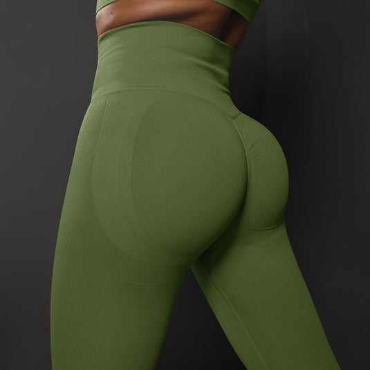 Translation missing: en.Size S Emerald Green Seamless High-Waisted Yoga Pants for Women - Lift Workout Leggings for Running, Gym, and Fitness