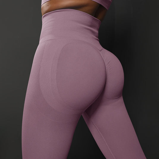 Translation missing: en.Size S Light Purple Seamless High-Waisted Yoga Pants for Women - Lift Workout Leggings for Running, Gym, and Fitness