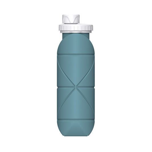 Translation missing: en.Eucalyptus Green Portable Silicone Collapsible Water Bottle - Foldable Sports Cup for Cycling and Outdoor Fitness