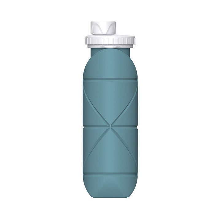 Translation missing: en.Eucalyptus Green Portable Silicone Collapsible Water Bottle - Foldable Sports Cup for Cycling and Outdoor Fitness