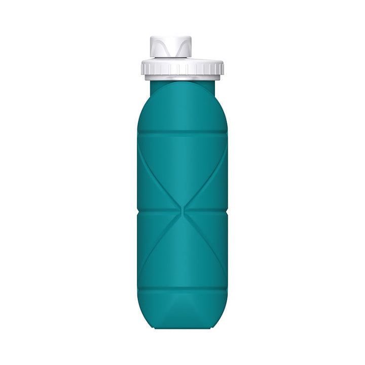 Translation missing: en.Blue-green Portable Silicone Collapsible Water Bottle - Foldable Sports Cup for Cycling and Outdoor Fitness