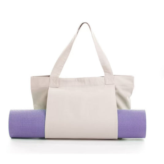 Translation missing: en.Yoga Mat Tote Bag - Durable Canvas Shoulder Bag for Outdoor Workouts &amp; Travel(Khaki)