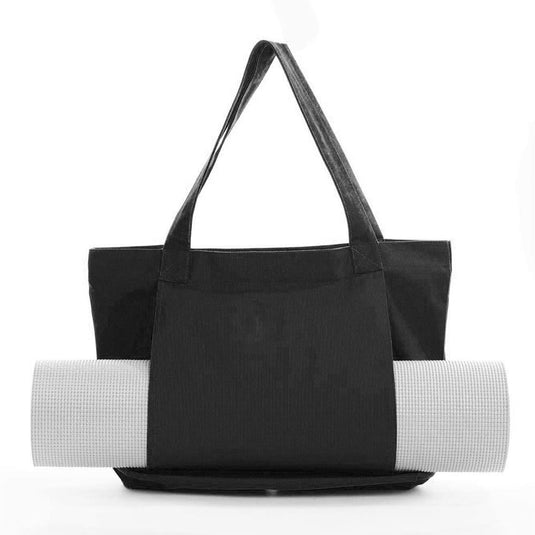 Translation missing: en.Yoga Mat Tote Bag - Durable Canvas Shoulder Bag for Outdoor Workouts &amp; Travel(Black)