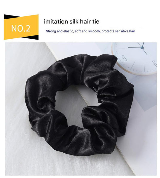 Translation missing: en.Luxury Satin Sleep Mask Gift Set,4-Piece with Pillowcase and Hair Accessories(Purple)