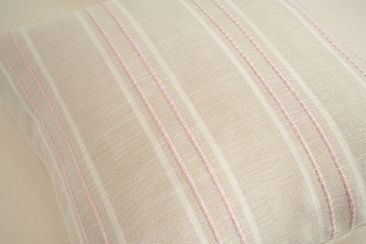 Translation missing: en.Textured Vertical Striped Pillowcases - Scandinavian Home Decor Accents (Pink Stripes Pair - 45x45cm)
