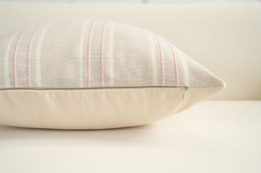 Translation missing: en.Textured Vertical Striped Pillowcases - Scandinavian Home Decor Accents (Pink Stripes Pair - 45x45cm)