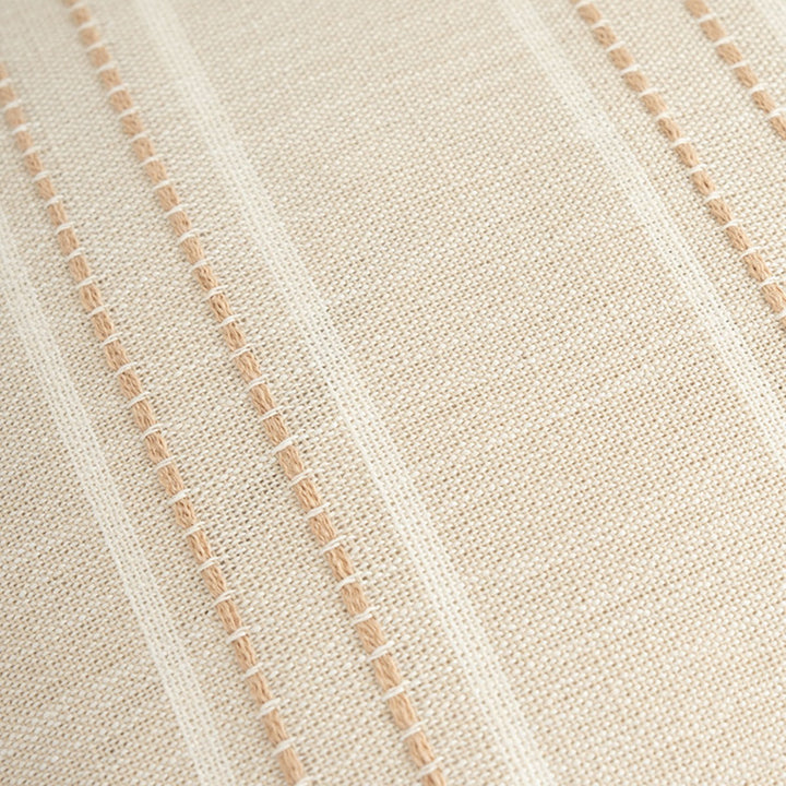 Translation missing: en.Textured Vertical Striped Pillowcases - Scandinavian Home Decor Accents (Beige Stripes Pair - 45x45cm)