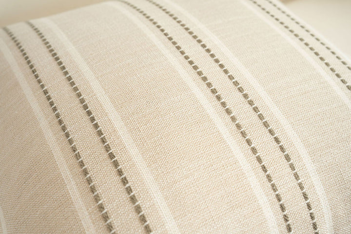 Translation missing: en.Textured Vertical Striped Pillowcases - Scandinavian Home Decor Accents (Green Stripes Pair - 45x45cm)