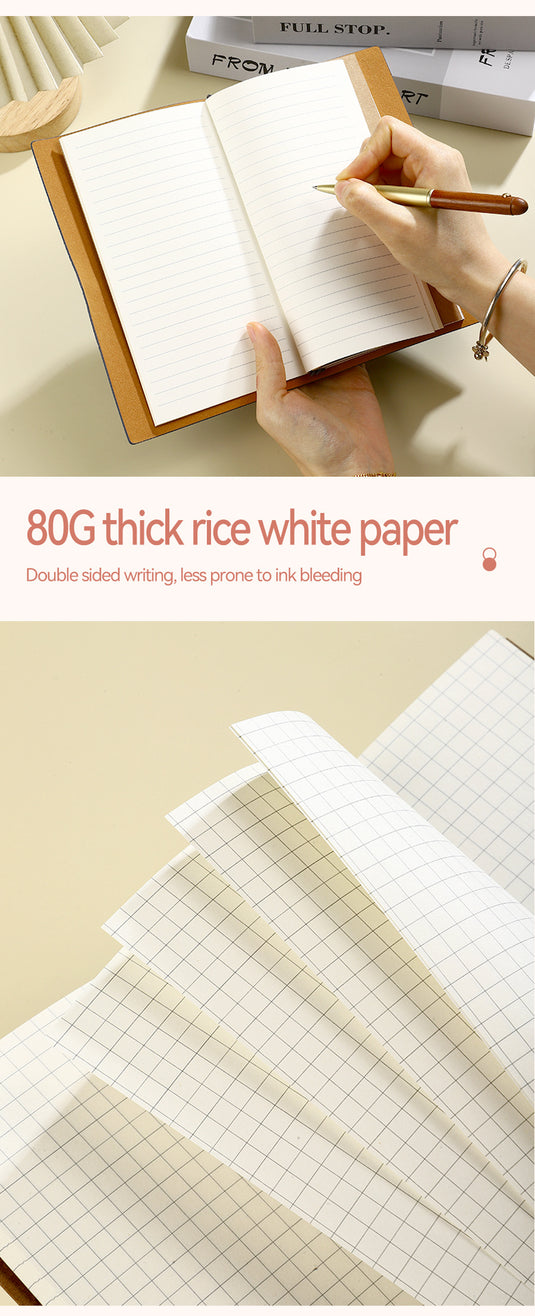 Translation missing: en.Light blue 2-Pack Vintage Floral Embossed PU Leather Journals - 192 Pages Each