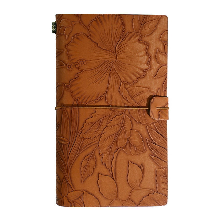 Translation missing: en.Brown 2-Pack Vintage Floral Embossed PU Leather Journals - 192 Pages Each
