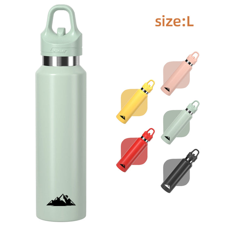 Translation missing: en.Green 680ml Insulated Stainless Steel Water Bottle - Leakproof One-Click Lid Thermal Flask for Hot &amp; Cold Drinks