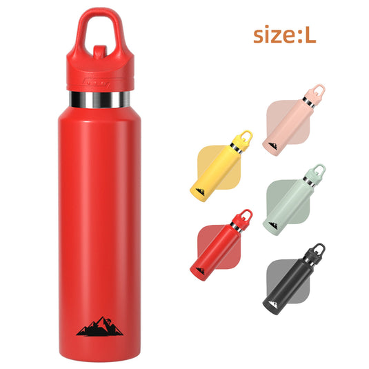 Translation missing: en.Red 680ml Insulated Stainless Steel Water Bottle - Leakproof One-Click Lid Thermal Flask for Hot &amp; Cold Drinks