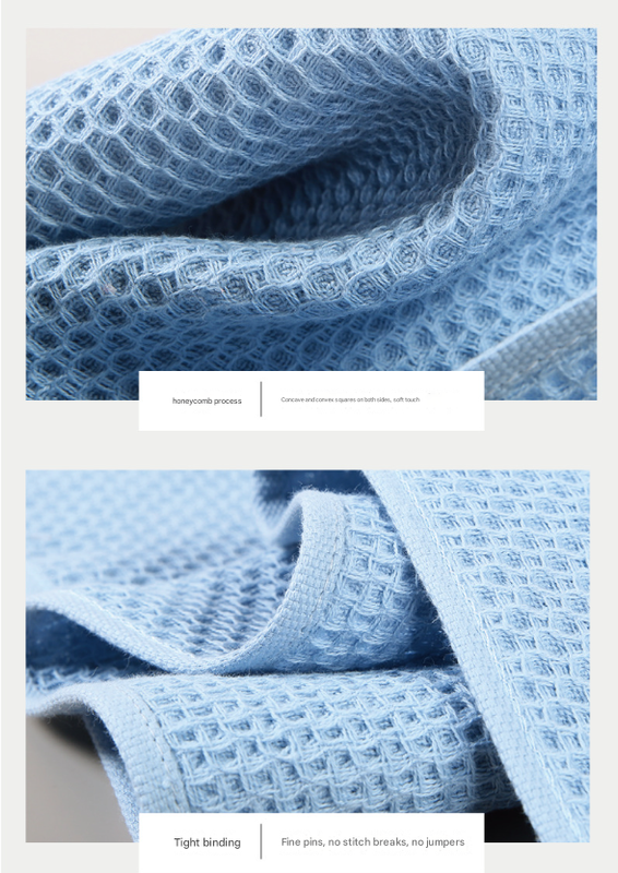 Translation missing: en.Pink Premium 3-Piece Waffle Weave Cotton Towel Set - Lightweight, Quick-Dry &amp; Absorbent - Bath, Hand, Face Cloth