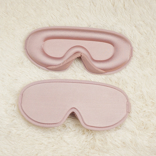 Translation missing: en.Pink Set of 2 3D Contoured Sleep Eye Masks - Total Blackout Memory Foam Blindfold with Lycra