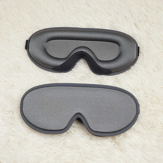 Translation missing: en.Grey Set of 2 3D Contoured Sleep Eye Masks - Total Blackout Memory Foam Blindfold with Lycra