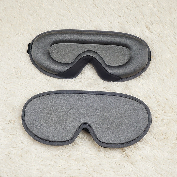 Translation missing: en.Grey Set of 2 3D Contoured Sleep Eye Masks - Total Blackout Memory Foam Blindfold with Lycra
