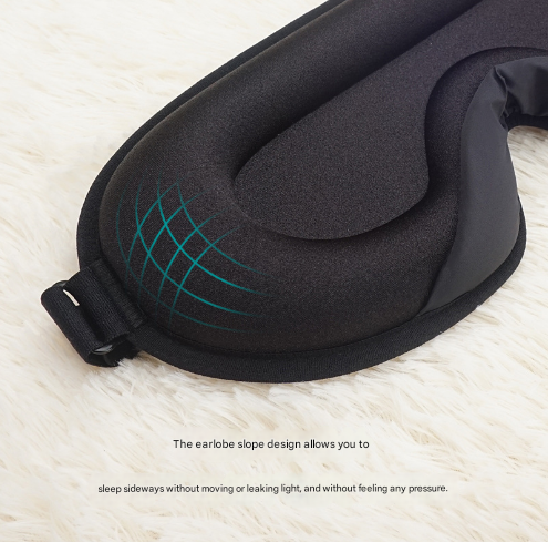 Translation missing: en.Purple Set of 2 3D Contoured Sleep Eye Masks - Total Blackout Memory Foam Blindfold with Lycra