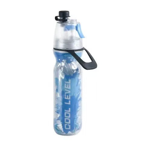 Translation missing: en.Blue 500ML Insulated Sports Water Bottle with Cooling Mist - Triple-Layer Design Keeps Drinks Cold for Hours - Portable PE Misting Bottle