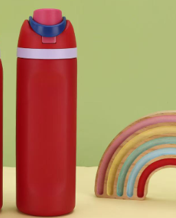 Translation missing: en.Red 32oz 304 Stainless Steel Insulated Water Bottle - Dual-Drink Pop-Up Lid