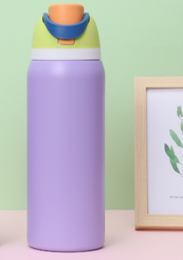 Translation missing: en.Purple 32oz 304 Stainless Steel Insulated Water Bottle - Dual-Drink Pop-Up Lid