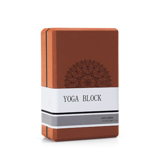 Translation missing: en.Coffee Brown High-Density EVA Foam Yoga Block for Support &amp; Stability - Lightweight Non-Slip Brick for Yoga, Pilates &amp; Stretching