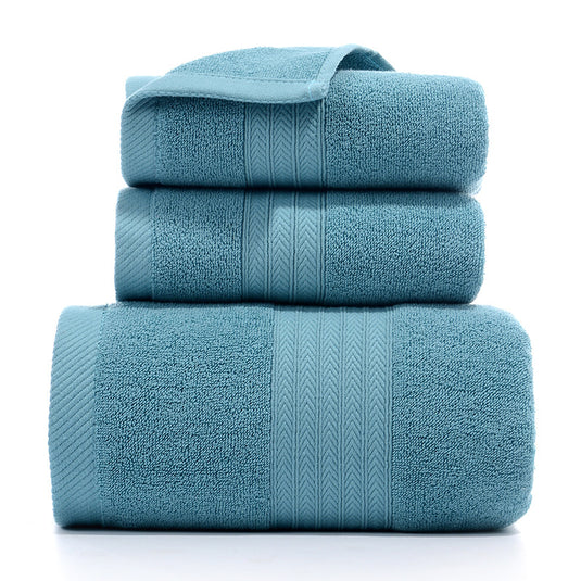 Translation missing: en.Premium Long-Staple Cotton Towel Set - 2 Hand Towels &amp; 1 Bath Towel Gift Bundle(green)