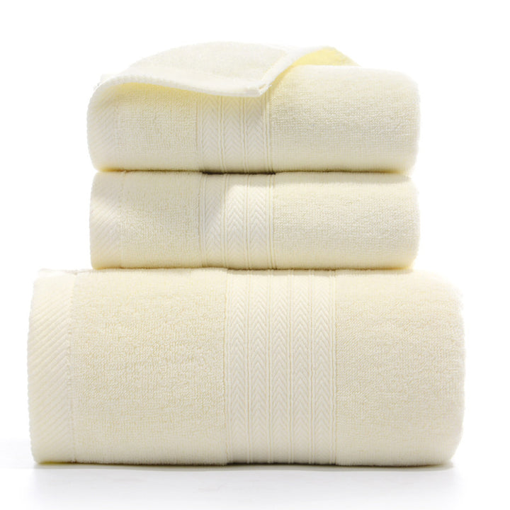 Translation missing: en.Premium Long-Staple Cotton Towel Set - 2 Hand Towels &amp; 1 Bath Towel Gift Bundle(yellow)