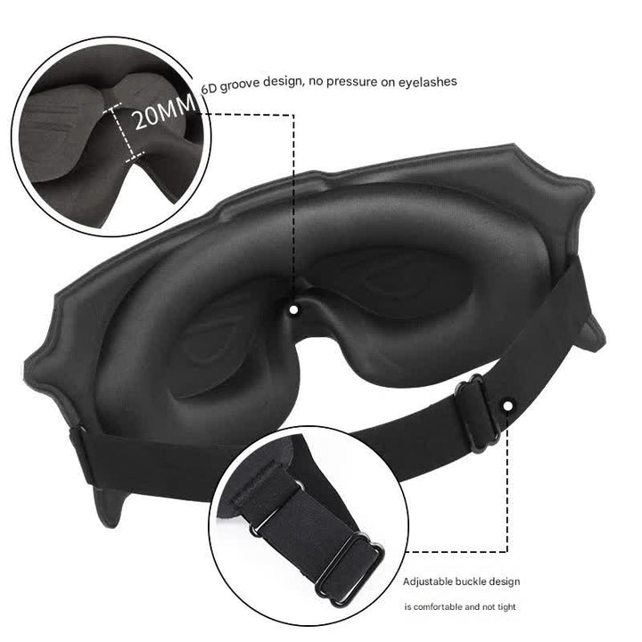 Translation missing: en.3pc 6D Contoured Zero-Pressure Sleep Mask - 360 Light Blocking Eye Mask with Adjustable Strap(Pink)