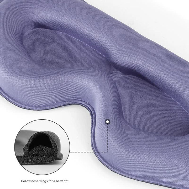 Translation missing: en.3pc 6D Contoured Zero-Pressure Sleep Mask - 360 Light Blocking Eye Mask with Adjustable Strap(Pink)