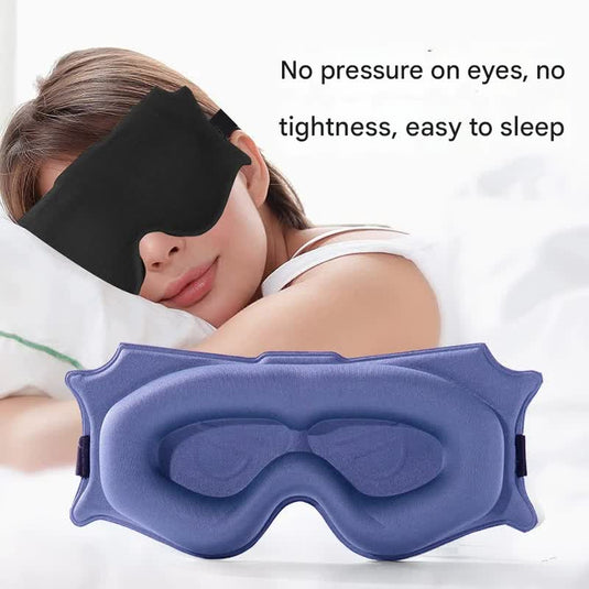 Translation missing: en.3pc 6D Contoured Zero-Pressure Sleep Mask - 360 Light Blocking Eye Mask with Adjustable Strap(Camel)