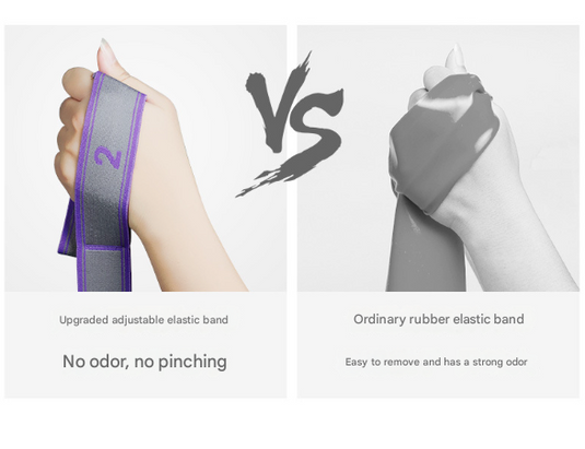 Translation missing: en.Blue and Purple 9-Loop Yoga Stretch Strap - Numbered Band for Flexibility and Physical Therapy