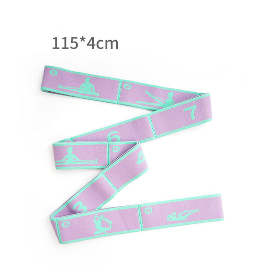 Translation missing: en.Pink and Blue 9-Loop Yoga Stretch Strap - Numbered Band for Flexibility and Physical Therapy