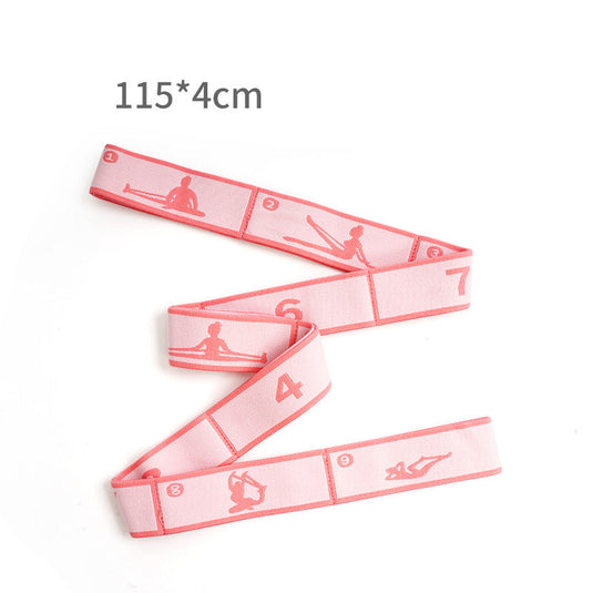 Translation missing: en.Pink 9-Loop Yoga Stretch Strap - Numbered Band for Flexibility and Physical Therapy