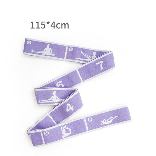 Translation missing: en.Purple 9-Loop Yoga Stretch Strap - Numbered Band for Flexibility and Physical Therapy