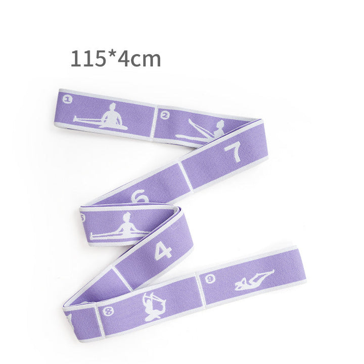 Translation missing: en.Purple 9-Loop Yoga Stretch Strap - Numbered Band for Flexibility and Physical Therapy