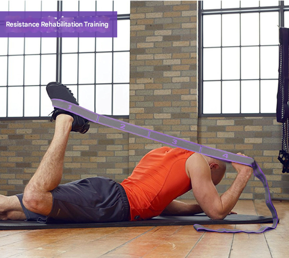 Translation missing: en.Purple 9-Loop Yoga Stretch Strap - Numbered Band for Flexibility and Physical Therapy