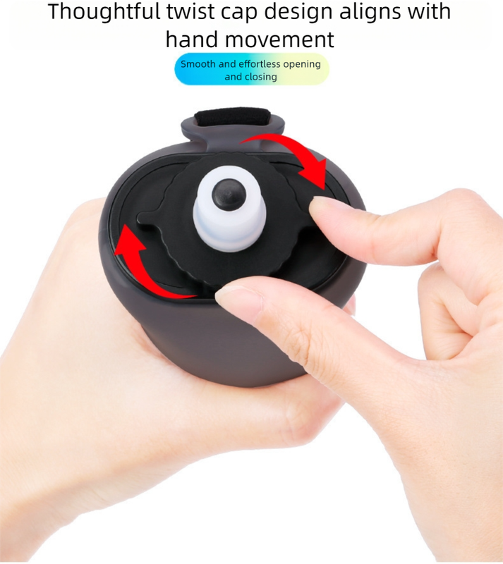 Translation missing: en.Blue Collapsible Handheld Running Flask - 350ml Lightweight Silicone Water Bottle with Bite Valve
