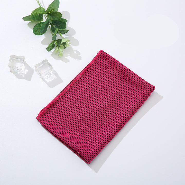 Translation missing: en.Rose red 5 Pack Instant Cooling Towel Set Soft Breathable Sports Sweat Towel for Gym Yoga Running Hiking and Outdoor Activities 30x80cm