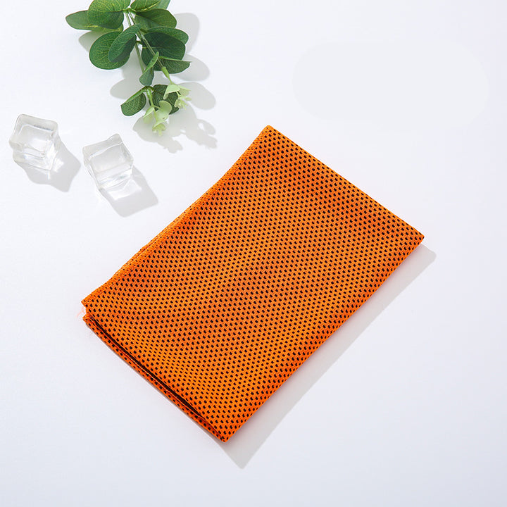 Translation missing: en.Orange 5 Pack Instant Cooling Towel Set Soft Breathable Sports Sweat Towel for Gym Yoga Running Hiking and Outdoor Activities 30x80cm