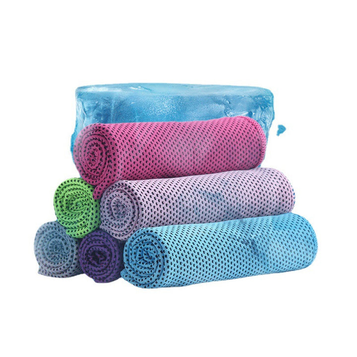Translation missing: en.Orange 5 Pack Instant Cooling Towel Set Soft Breathable Sports Sweat Towel for Gym Yoga Running Hiking and Outdoor Activities 30x80cm