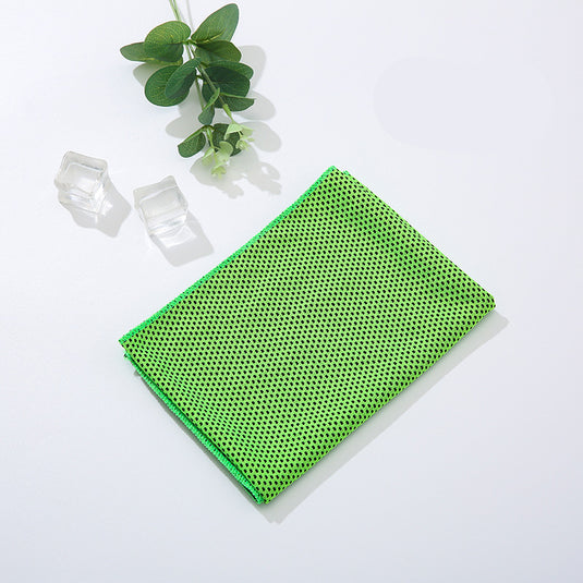 Translation missing: en.Green 5 Pack Instant Cooling Towel Set Soft Breathable Sports Sweat Towel for Gym Yoga Running Hiking and Outdoor Activities 30x80cm