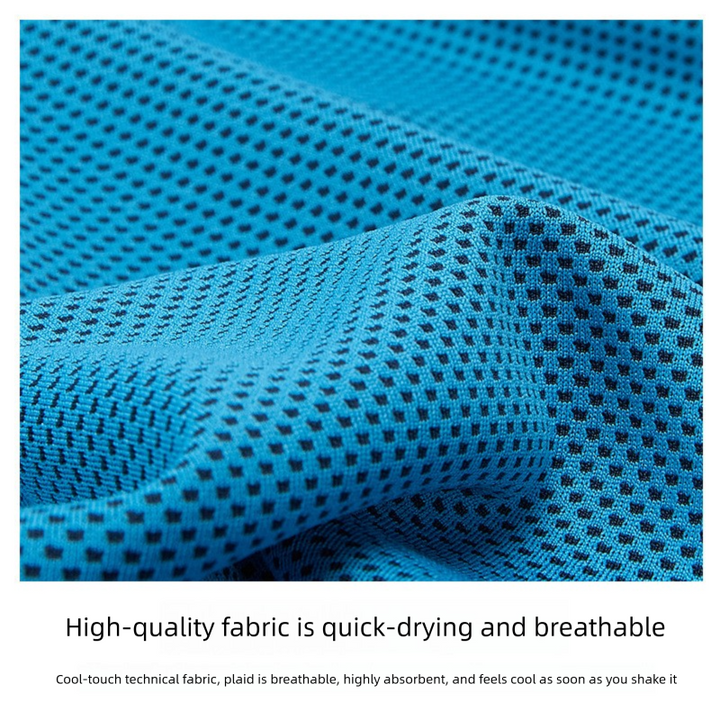 Translation missing: en.2-PCS Sky blue Instant Cooling Towel with EVA Case 30x90cm Breathable Ice Silk Sports Towel Quick Dry for Gym Yoga and Outdoor Workouts