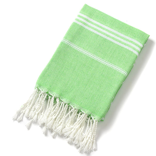 Translation missing: en.3 Pack Turkish Style Beach Towel Set 90x180cm - Quick Dry Lightweight Large Peshtemal Bath Sheet with Tassels - Royal blue, Black &amp; Green