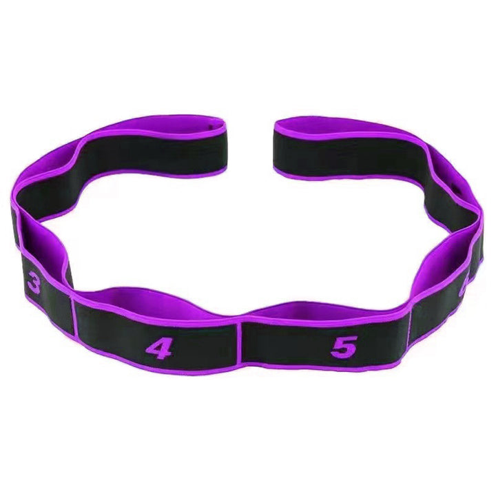Translation missing: en.Purple 3 Pack Multi-Loop Yoga Stretching Strap with Numbered Sections 90cm Elastic Resistance Band for Dance Pilates Body Sculpting Australian Fitness Gear