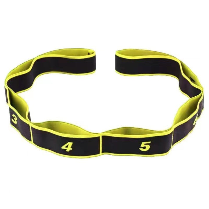 Translation missing: en.Yellow 3 Pack Multi-Loop Yoga Stretching Strap with Numbered Sections 90cm Elastic Resistance Band for Dance Pilates Body Sculpting Australian Fitness Gear